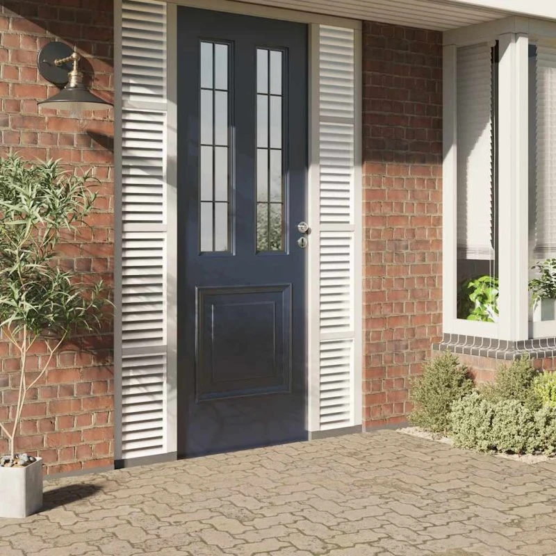 vidaXL Vinduesfolie Stribet Matteret PVC 90x500 cm