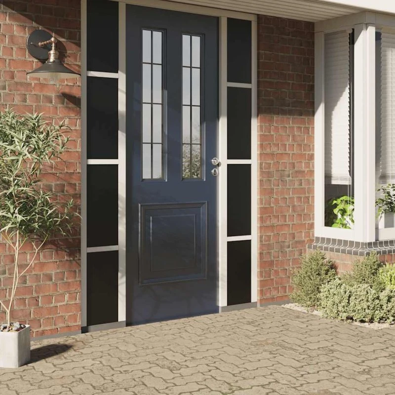 vidaXL Vinduesfolie Statisk PVC Matteret Sort 45x2000 cm