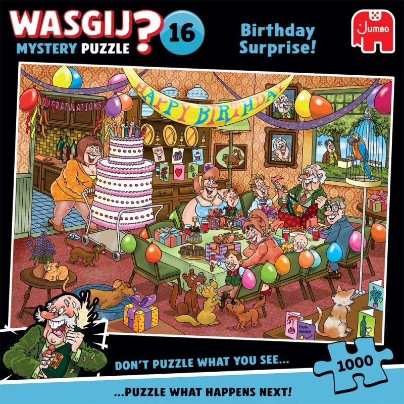 Wasgij Mysterious #16 Birthday - 1000 brikker puslespil