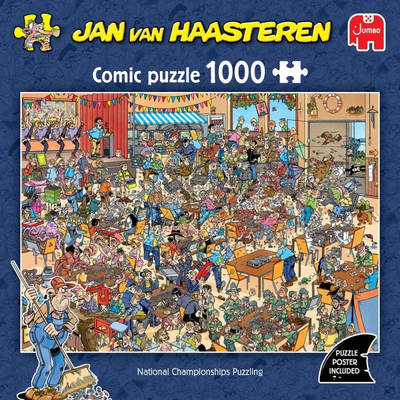 Jan Van Haasteren Puslespil 1000 brikker - National Championship