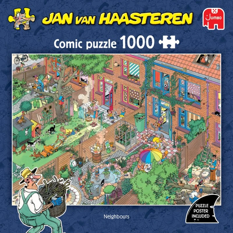 Jan Van Haasteren Puslespil 1000 brikker - Neighbours