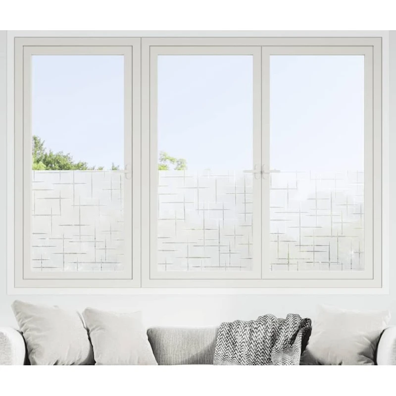 vidaXL Vinduesfolie 4 stk. Stjernemønster Matteret PVC 45 x 500 cm