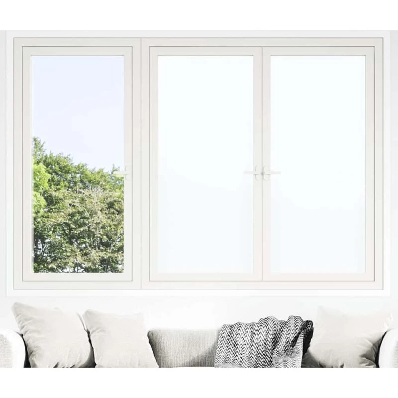 vidaXL Vinduesfolie 5 stk. matteret hvid PVC 90 x 2000 cm