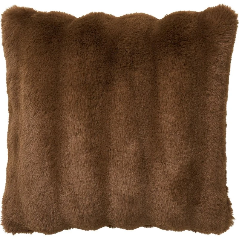 Galena pude i brun imiteret pels 45x45 cm