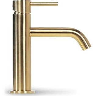 Blue label Håndvaskarmatur i børstet guld