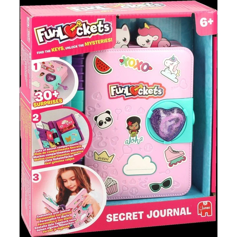 Jumbo Funlockets Secret Journal - Dagbog med over 30 overraskelser