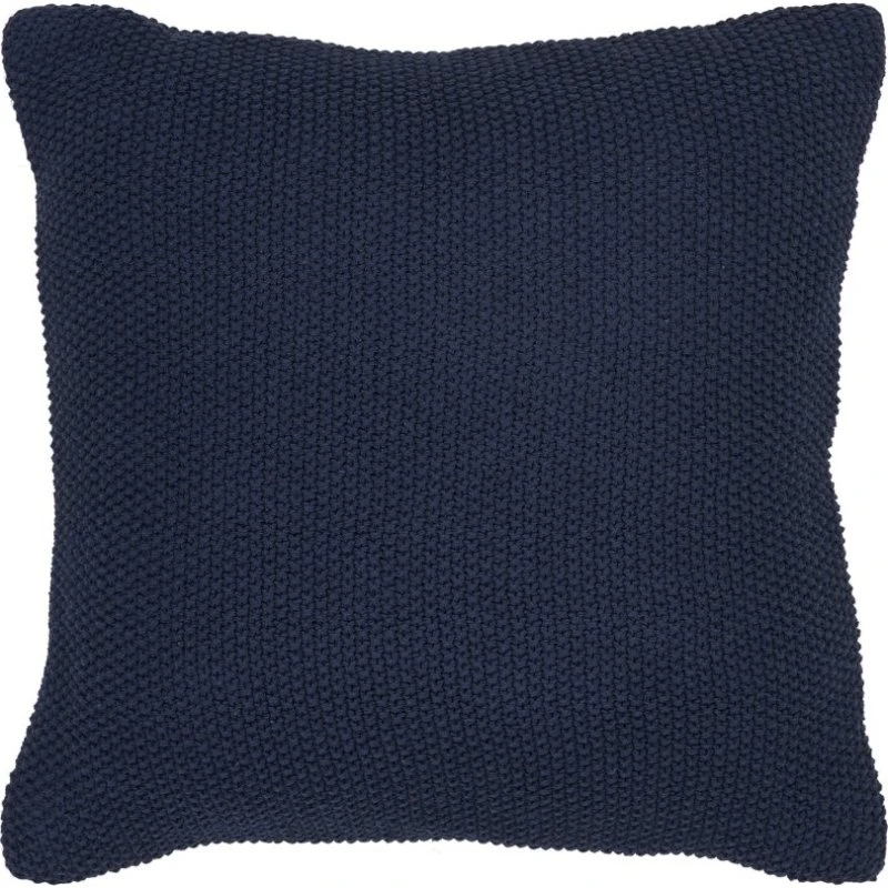 House Nordic Santos Pude 45x45 cm, mørkeblå (genanvendt bomuld)