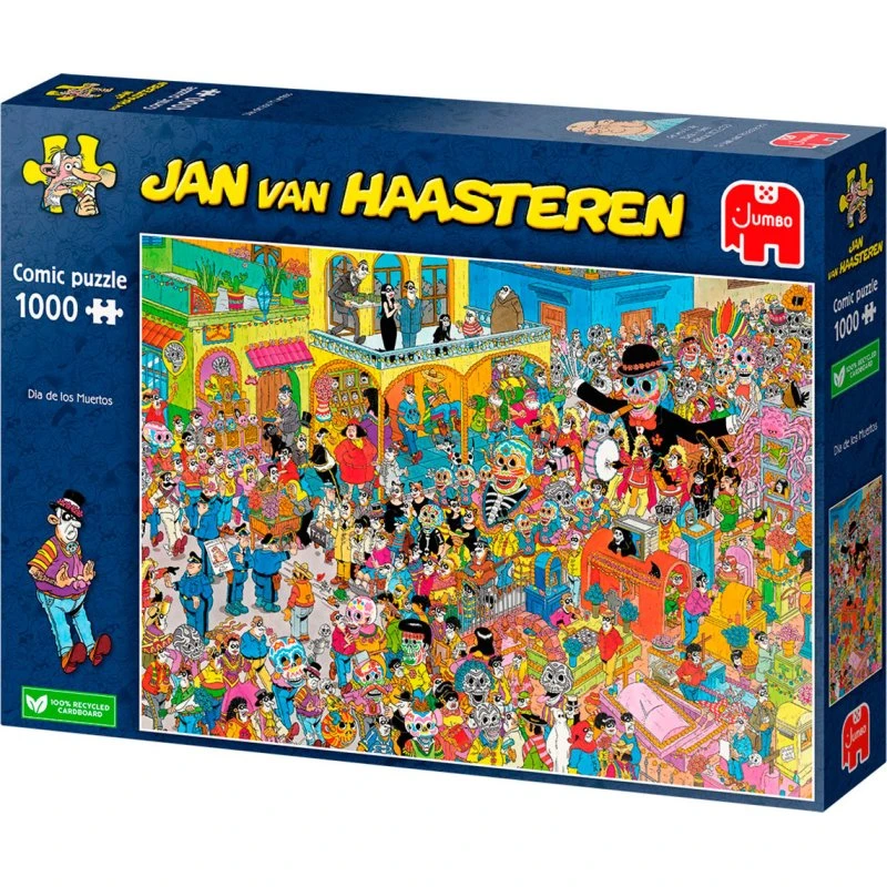 Jumbo Jan Van Haasteren Puslespil - Dia De Los Muertos (1000 brikker)