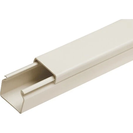 Universal kabelkanal 18x18 mm, 2 m, råhvid