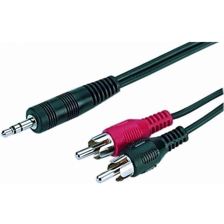 Monacor ACA-1935 Phono-jack kabel 10m - 3,5mm til 2x Phono