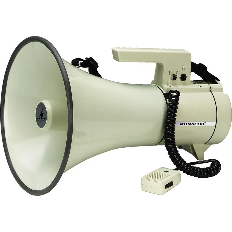 Monacor TM-35 Kraftig 35W Megafon med Mikrofon - 122dB