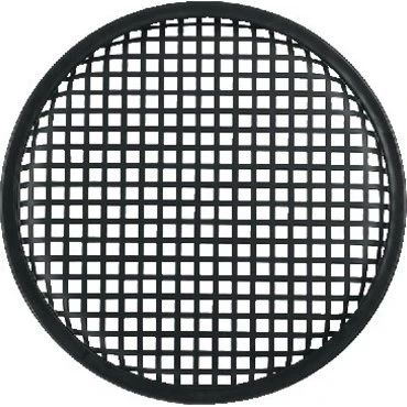 MZF-8630 10" Metal Højtalergitter med Gummikant - Sort