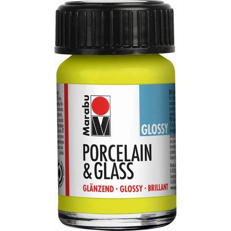 Marabu Porcelain & Glass Glossy - Reseda - 15 ml