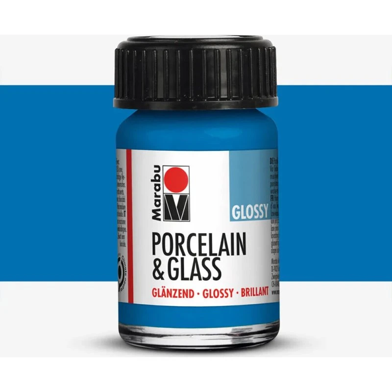 Marabu Glas og Porcelænsmaling - Gentian - 15 ml