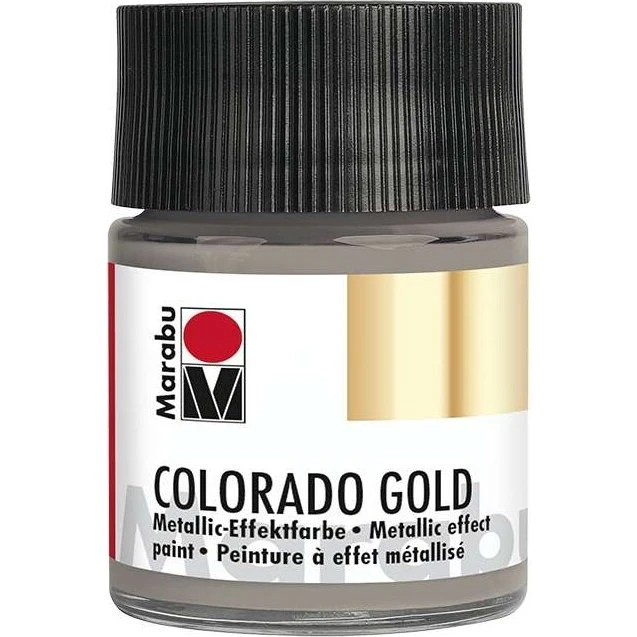 Marabu Colorado Gold Paint - 50 ml - Metallic Anthracite 772