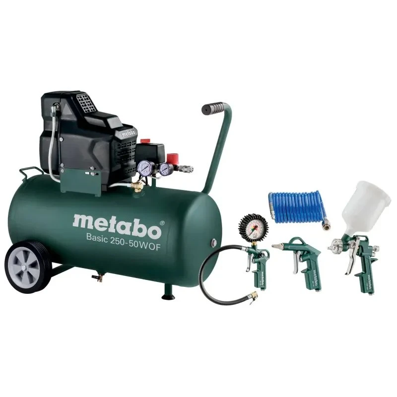 Metabo Basic 250-50 W OF Set - Oliefri Kompressor