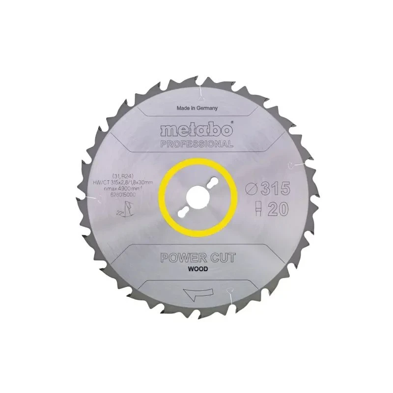 Metabo Power Cut Wood Professional Rundsavklinge 315x30mm