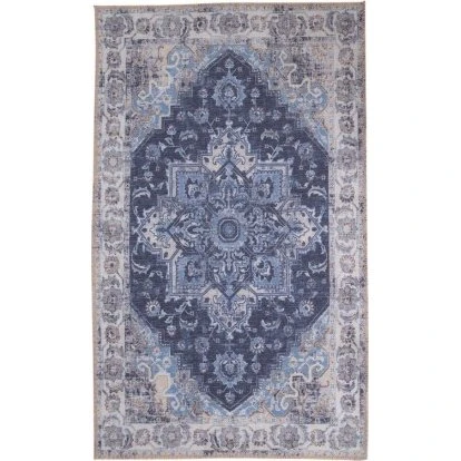 House Nordic Havana tæppe 160x230 cm - Blå