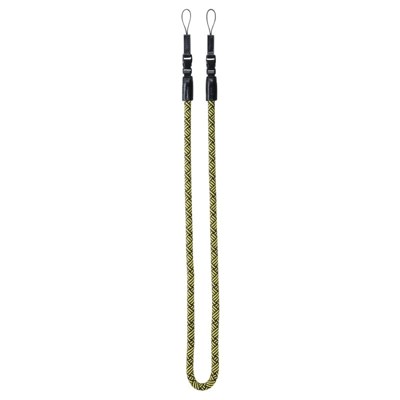 Hama Braid 120 kamerarem i nylon - Sort/Gul - 120 cm