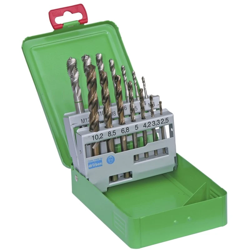 DJ TOOLS Bor- og tapsæt HSS-Co5 M3-M12