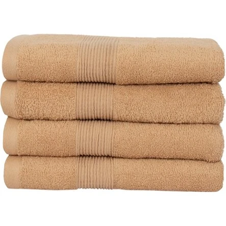 Nordstrand Home håndklæde 50x100 cm, mørk sand, 100% bomuld