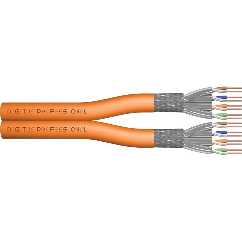 DIGITUS CAT 7 S/FTP Installationskabel 100m - Orange