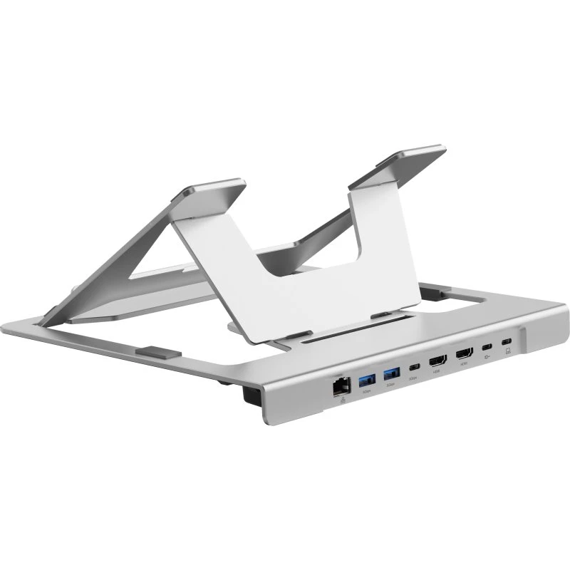 Conceptronic DONN35S Laptopstativ med 7-i-1 USB-C Dockingstation