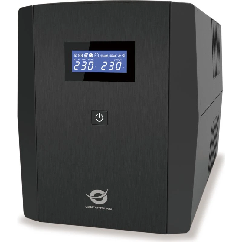 Conceptronic ZEUS04G UPS 2,2 kVA 1320W - 4 AC stik, Sort
