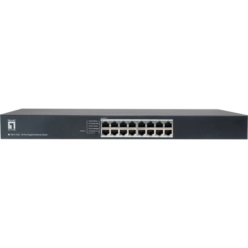 LevelOne GEU-1632 16-porte Gigabit Ethernet Switch, 1U Rackmount