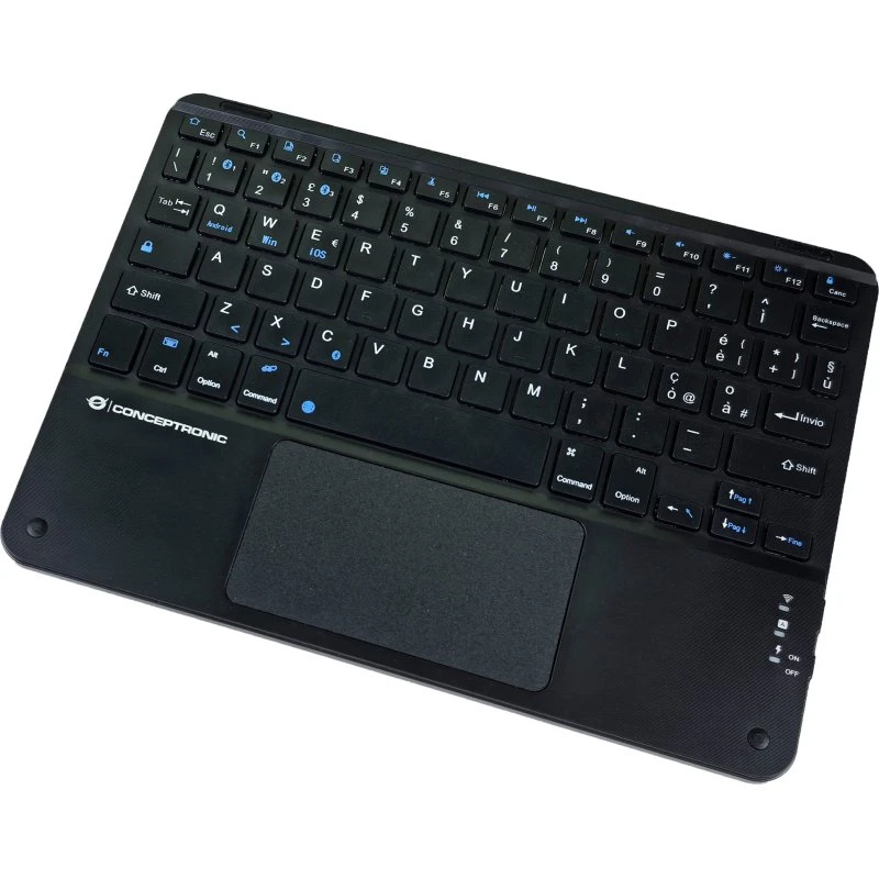 Conceptronic TOBIN01BIT Trådløst Tastatur med Touchpad - Sort