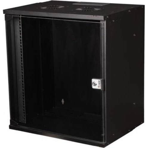 EQUIP Eco Mount 19" 12U Vægmonteret Rackskab - Sort