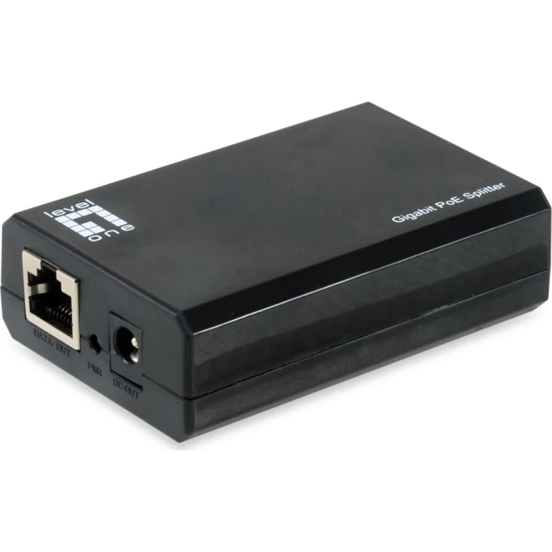 LevelOne POS-5000 PoE Gigabit Netværks-splitter, Sort