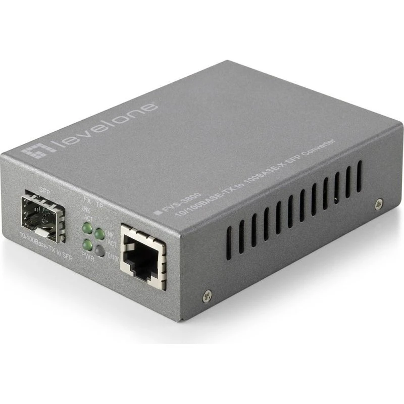 LevelOne FVS-3800 Mediekonverter RJ45 til SFP Fast Ethernet