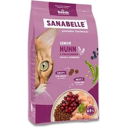 Bosch Sanabelle Life Senior tørfoder med kylling og tranebær, 8 kg