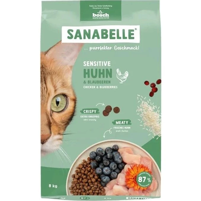 Bosch Sanabelle Sensitive Chicken tørfoder til katte - 8 kg