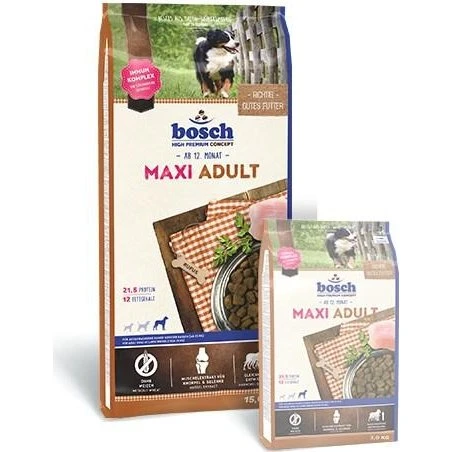 Bosch MAXI ADULT Tørfoder til store hunde med kylling - 15 kg