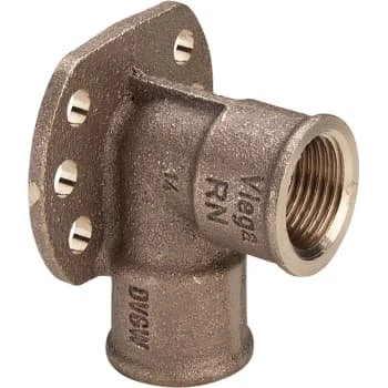 Viega 3/4" Silicium Bronze Gevindfittings Vægfitting