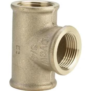 Viega T-stykke 3/4"x1/2"x1/2" Rødgods & Siliciumbronze