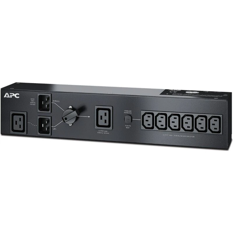 APC Service Bypass PDU 230V 16A – 6×IEC C13 + 1×C19