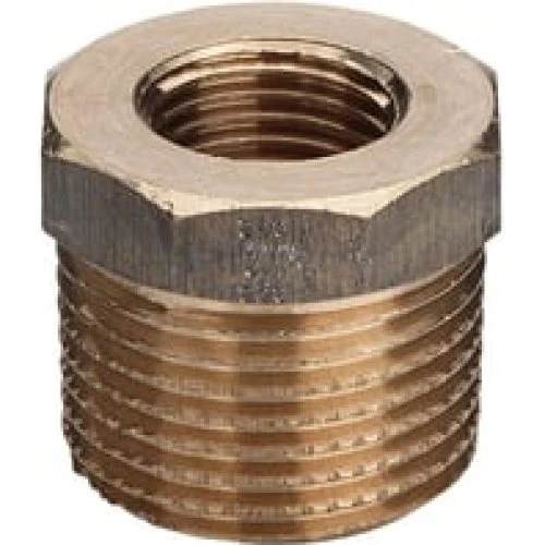 Viega Nippelmuffe 3/4" x 3/8" rødgods med R- og Rp-gevind