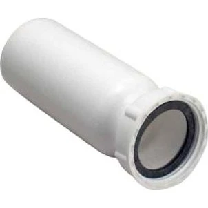50 mm x 1.1/2" Tilslutningsrør med gevind, hvid