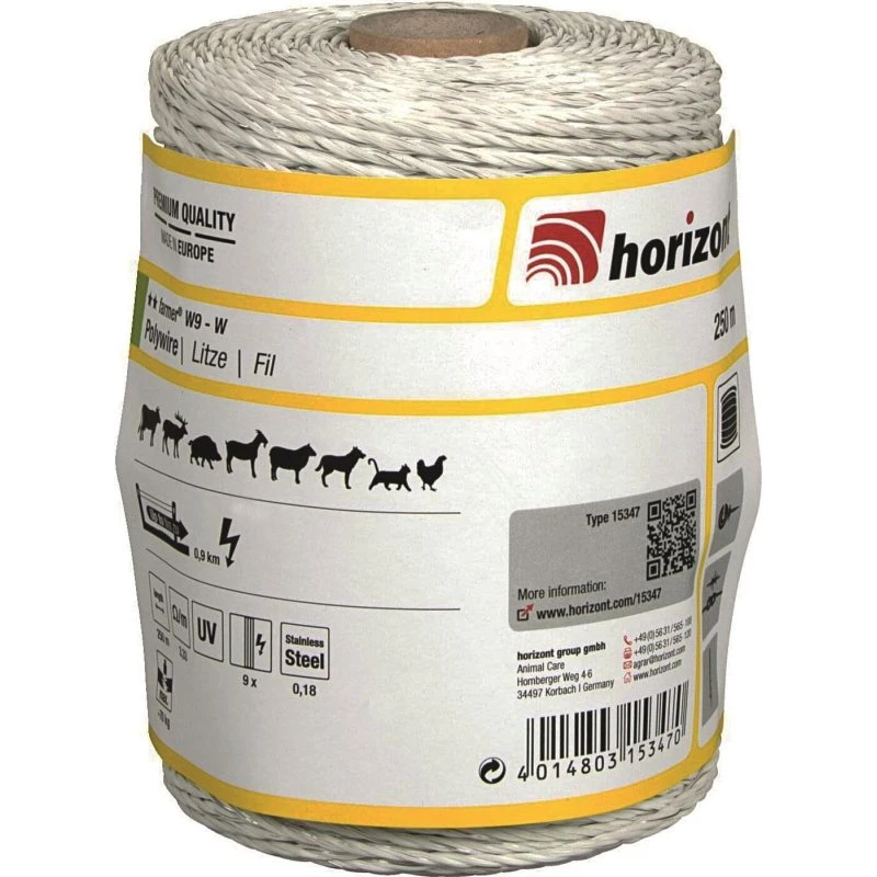 Horizont Polytråd Trapper 9Tr - 250 m