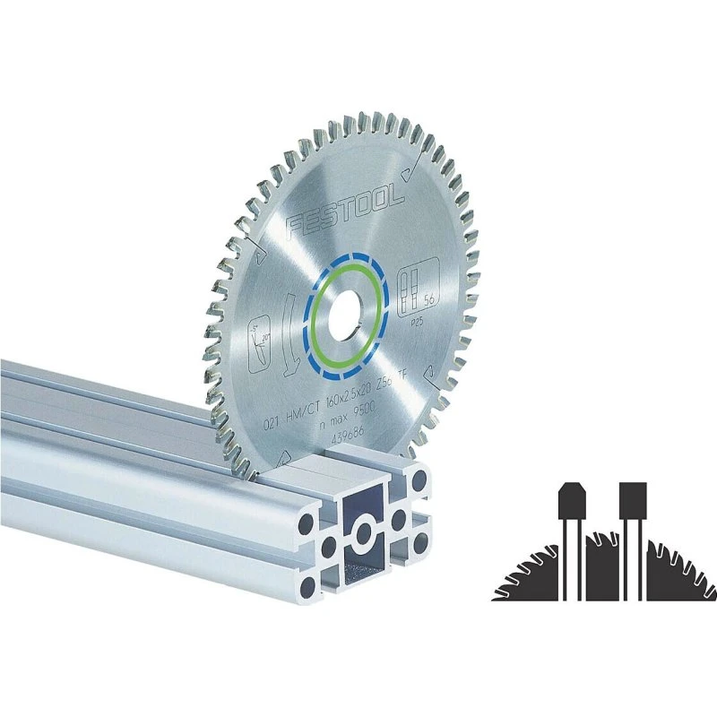 Festool 496306 Rundsavklinge til Aluminium og Plast - 160mm, 52 tænder