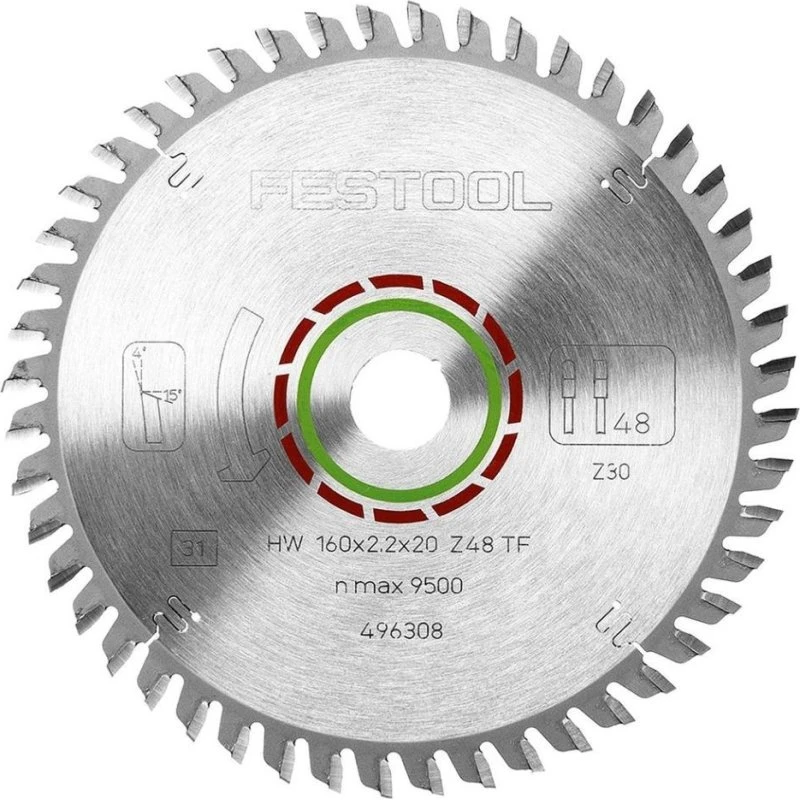 Festool 496308 Rundsavklinge til Laminat - 160mm, 48 tænder