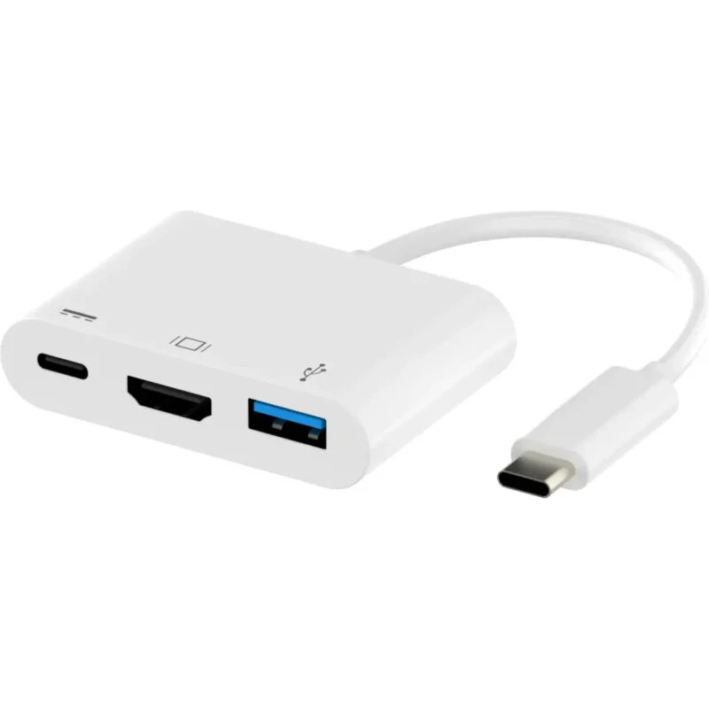 Sinox Pro USB-C Dockingstation 0.15m – Hvid