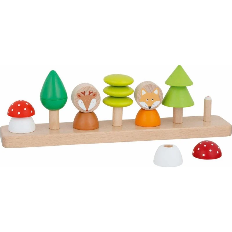 Goki Little Forest Friends Farve- og Formsorteringsspil i bøgetræ