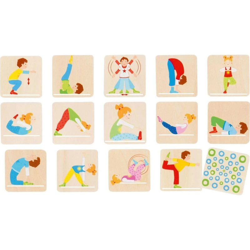 Goki Wooden Memo Game Gymnastics - 32 brikker