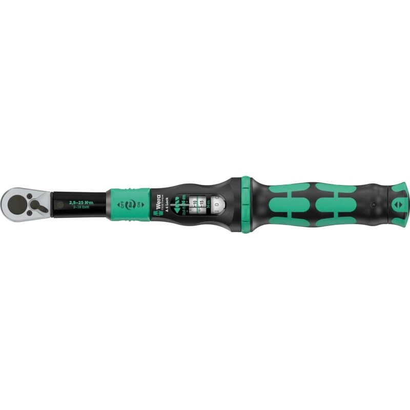 Wera Click-Torque Lock A6 Momentnøgle, 1/4", 2.5-25 Nm