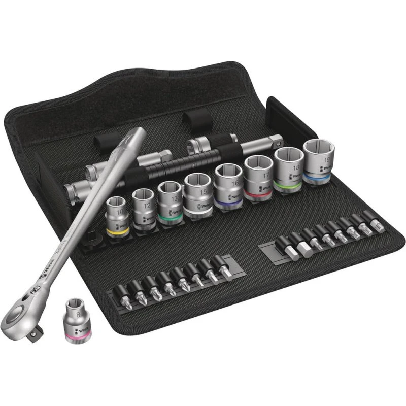 Wera Zyklop 8100 SB 8 Topnøglesæt 3/8" metrisk 29 dele