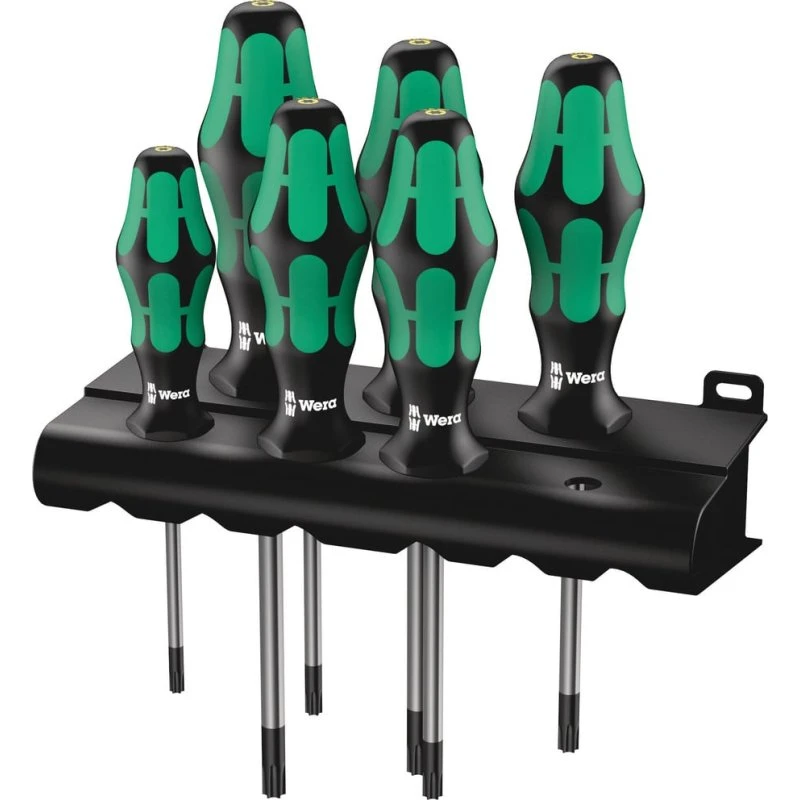 Wera 367/6 Torx HF Skruetrækkersæt med Rack - 6 dele